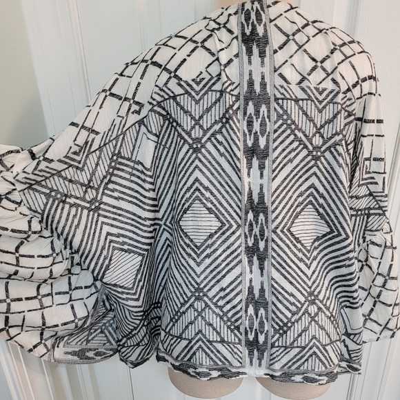 NWT Anthropologie Geometric Open Front Cardigan One Size Fits Most - Picture 7 of 12